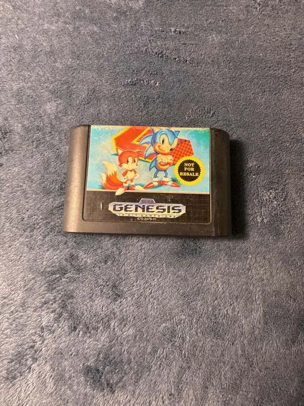 Sonic the Hedgehog 2 Not for Resale Sega Genesis 16-Bit Cartridge